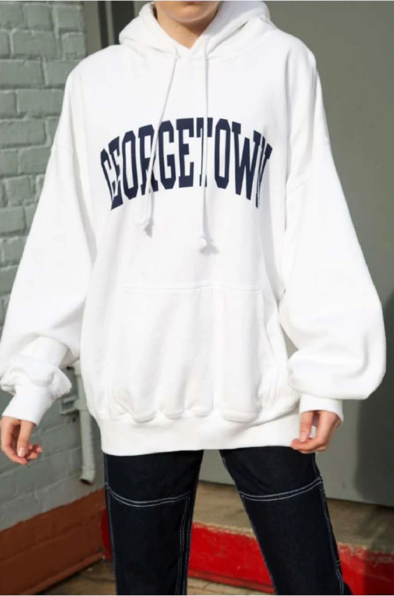 

Женская толстовка из натурального хлопка, с капюшоном и надписью