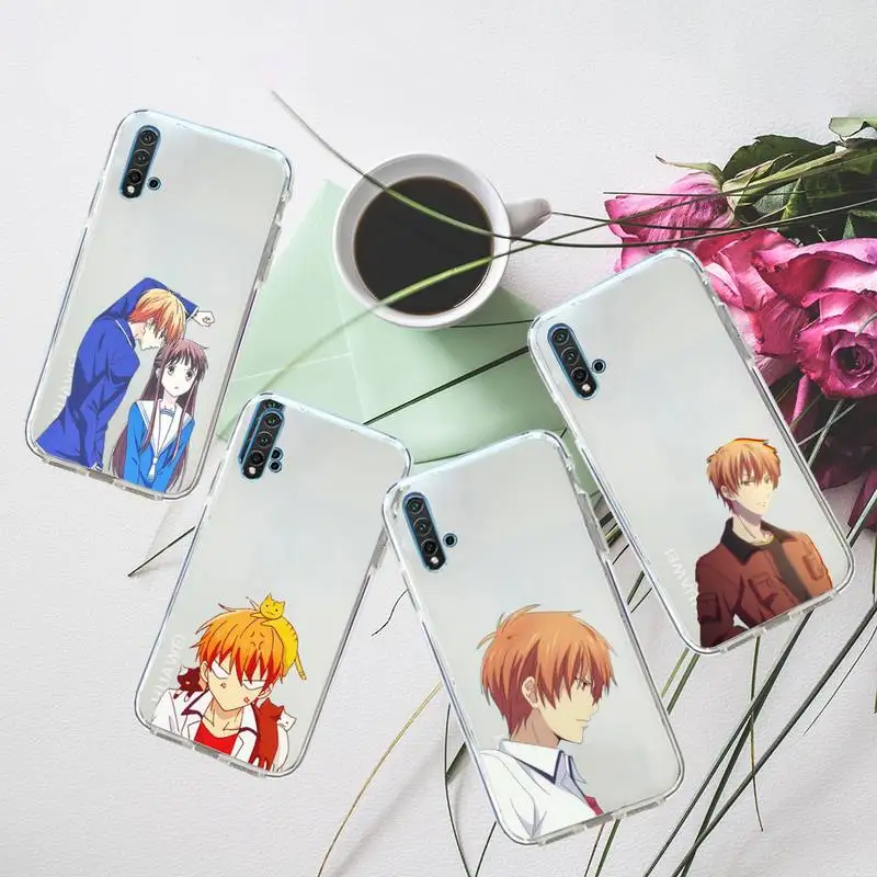 

Fruits Basket Japan anime Phone Case Transparent for Huawei honor P mate 40 20 30 10 50 i 9 x mate pro lite 8a