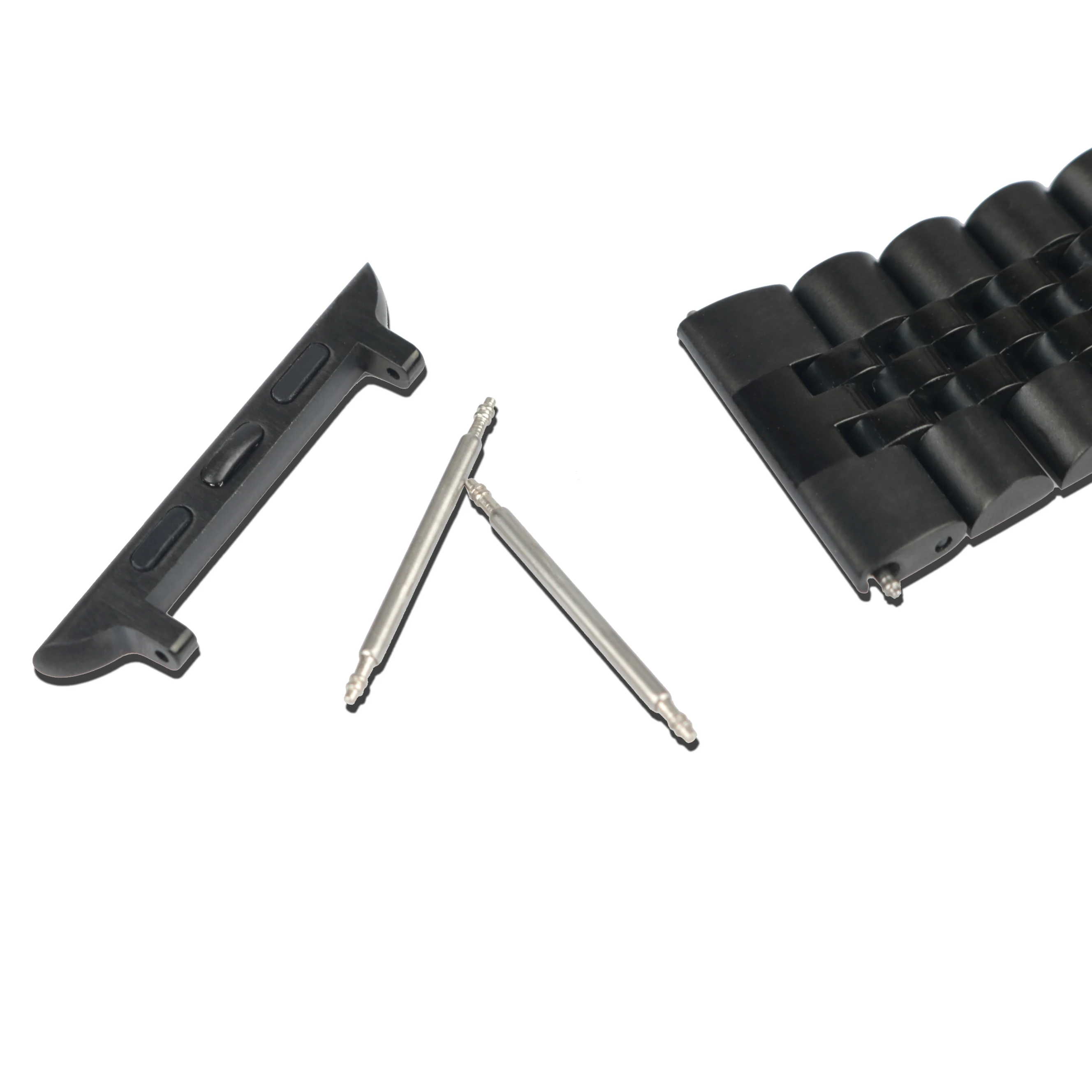 Rolamy 38 40 42 44mm Solid Stainless Steel Replacement Wrist Bracelet Jubilee Watch Band With Adapter For Iwatch Apple Watch