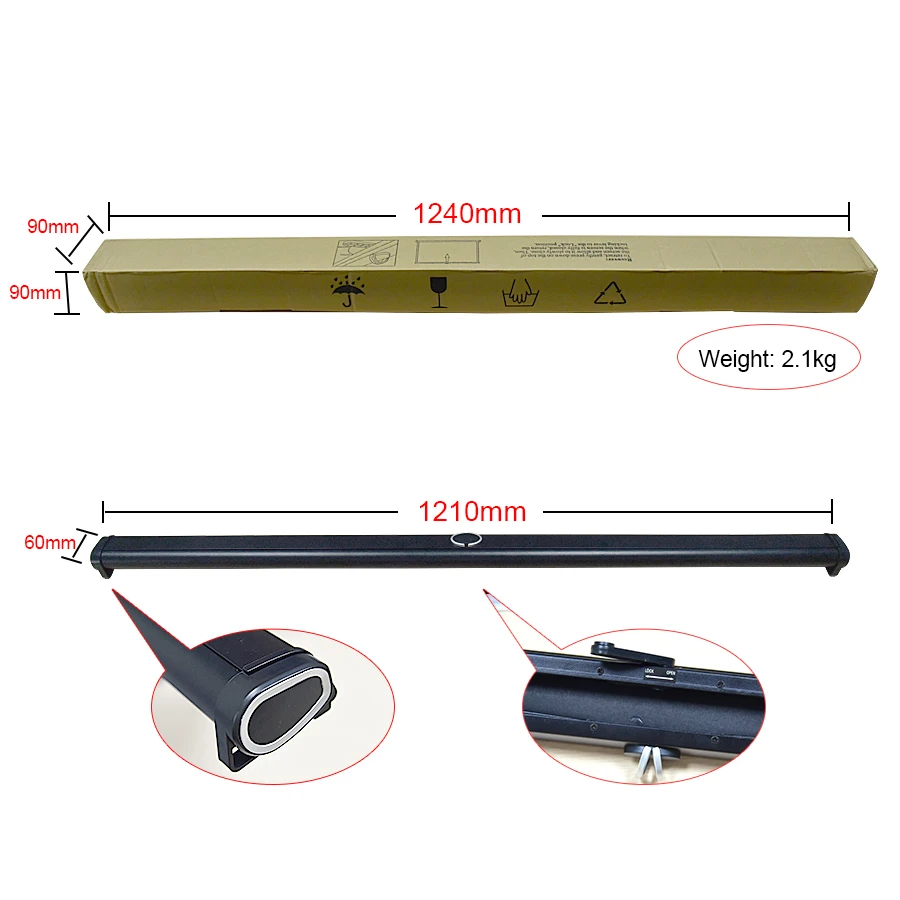 

TouYinger 50 inches 16:9 Portable Screen,Easy to carry for Home theater and office, Suitable for mini led Projector