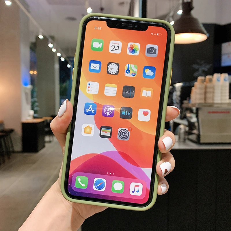 

For IPhone 11 12 Pro Max Mini 7 8 Plus XR XS Max SE2 Cover Fashion Luxury Brand Lattice Original Design Soft Matte Silicone Case
