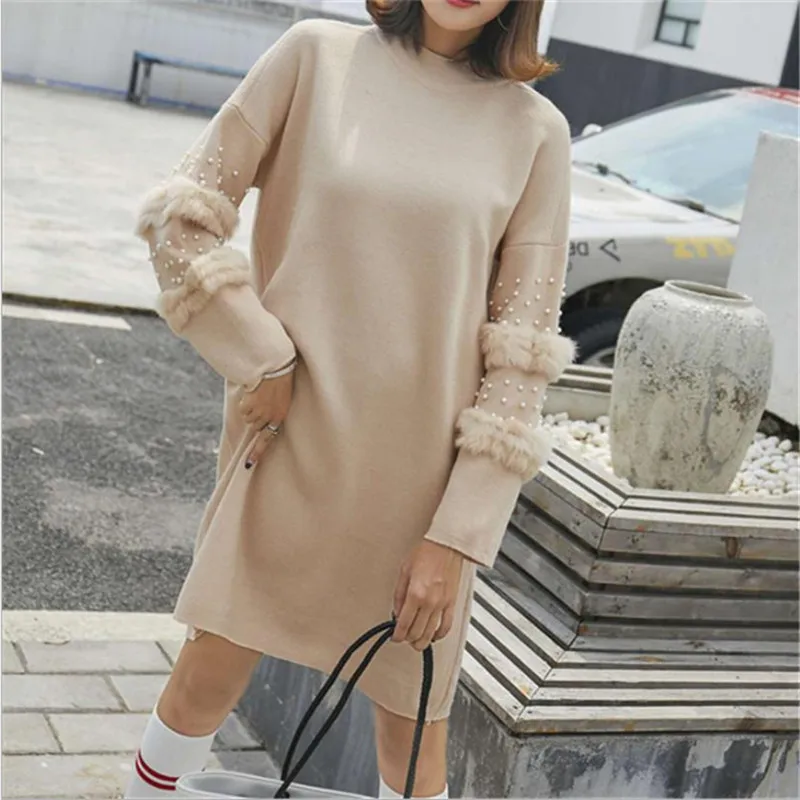 2021 Female Knitted O-neck New Fashion Pullovers Long Sleeve Autumn And Winter Sweater | Женская одежда