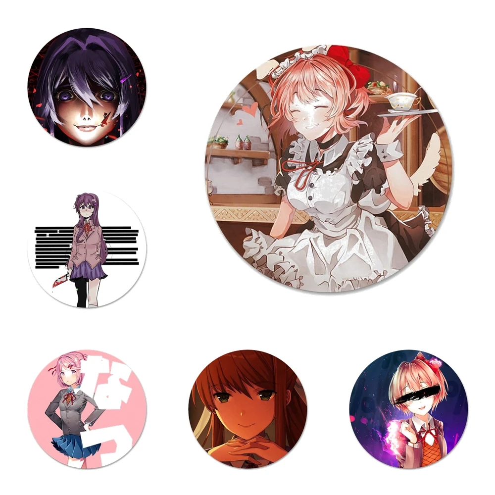 Ddlc мультяшный значок для девушек аксессуар одежды рюкзака декоративный подарок -