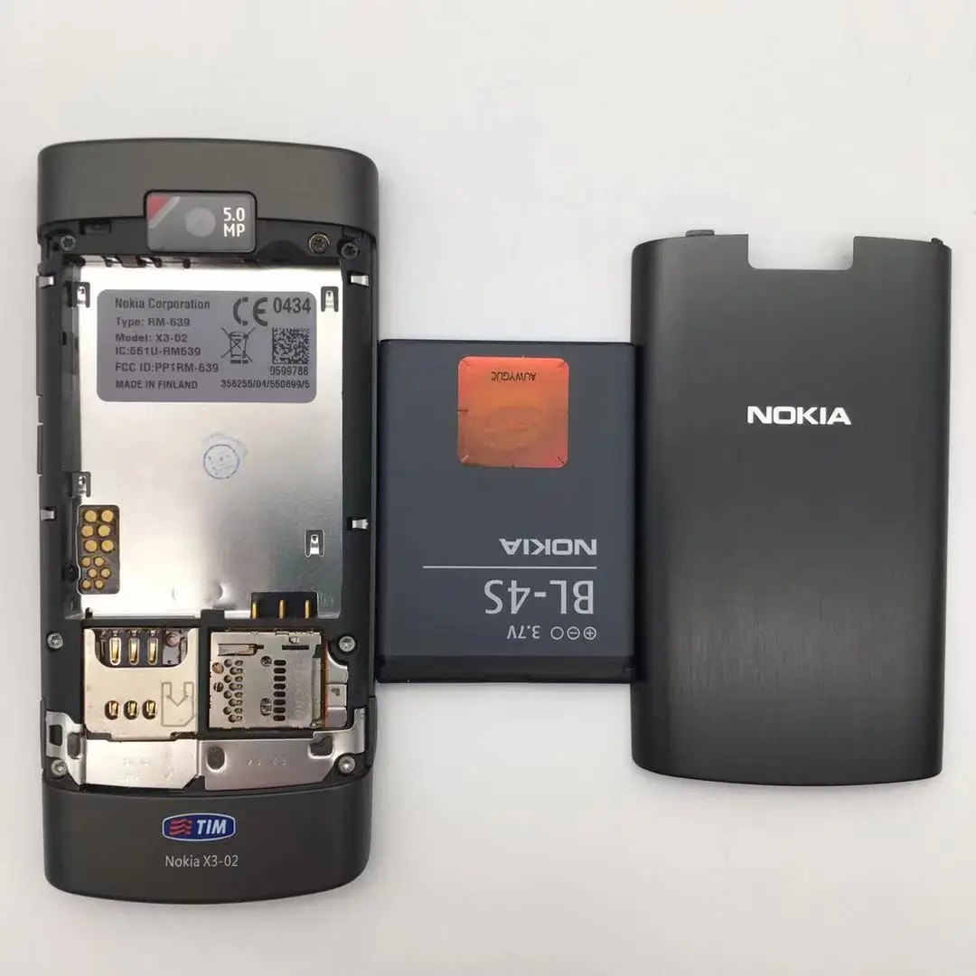 nokia x3 02 refurbished original nokia x3 02 3g mobile phone 5 0mp with russian keyboard 5 colors in stock refurbished free global shipping