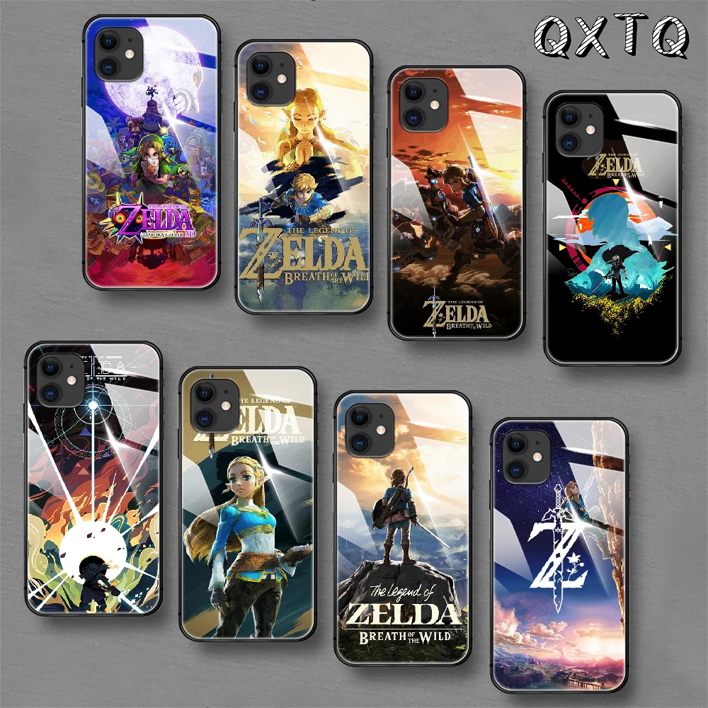 

Zeldas-Legend-Game Tempered Glass Phone Case For IPhone 5 6 7 8 11 12 13 S SE X Xs Xr Plus Pro Max IPhone13 Mini Cover Cell
