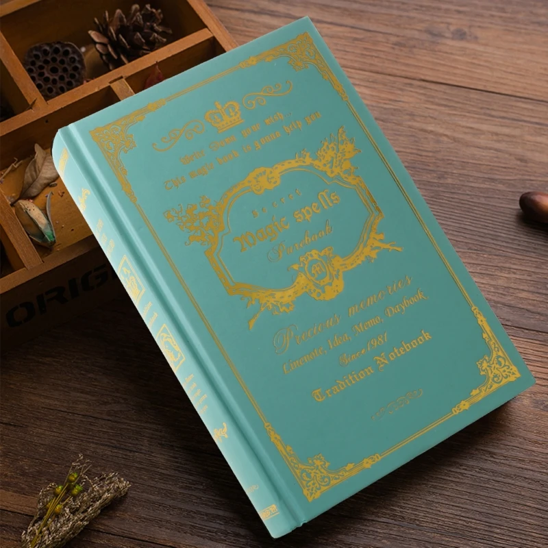 

Retro Notebook Journals for Travelers Creative Planner Vintage Pattern School 090F