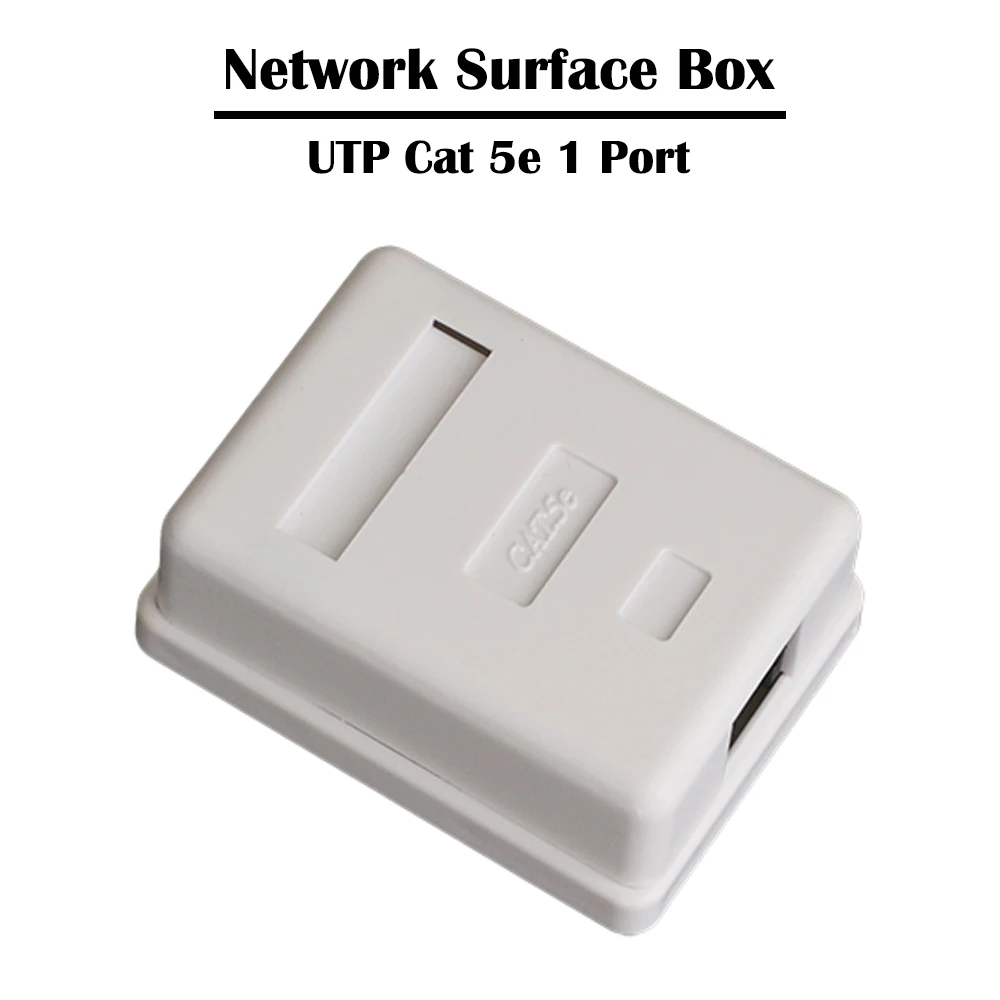 10 шт 1 Порты и разъёмы UTP/FTP Cat 5e/ 6 сетевой поверхности распределительная коробка