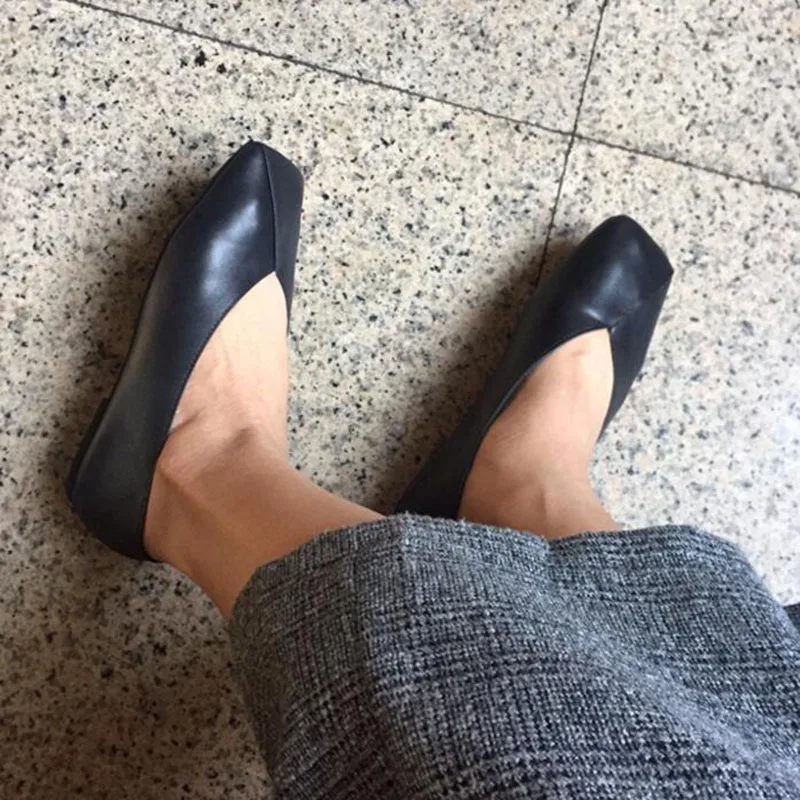 Новинка обувь ручной работы для женщин из натуральной кожи с закрытым носком