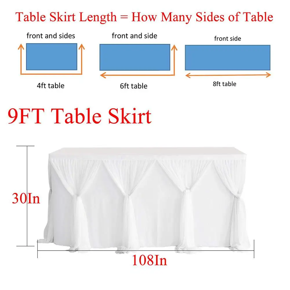 Полосатая стильная юбка для стола круглого прямоугольного вечеринки в честь Дня