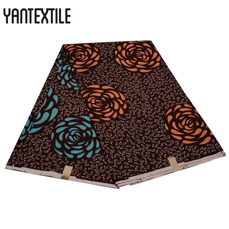 19040004 YANTEXTILE новая Анкара ткань Африканский Голландский Воск Принт Tissu Africain 3 ярдов настоящий воск Африканский батик ткань для свадебного платья - Цвет: 19040004