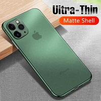 0 2mm ultra thin frosted protective case suitable for iphone 13 12 mini x xr xs 11 pro max suitable 7 6 6s 8 plus hard pc case
