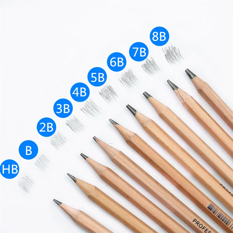 12PCS/LOT Art Sketch Pencil school Wooden HB 2B Drawing and writing pen | Канцтовары для офиса и дома