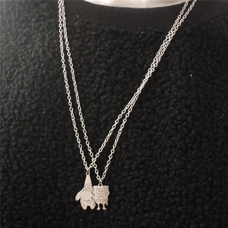 

2021 New Charm Fashion Best Friends Necklace Sweetheart Pendant Necklace Couple Jewelry Valentine's Day Gift Birthday Surprise