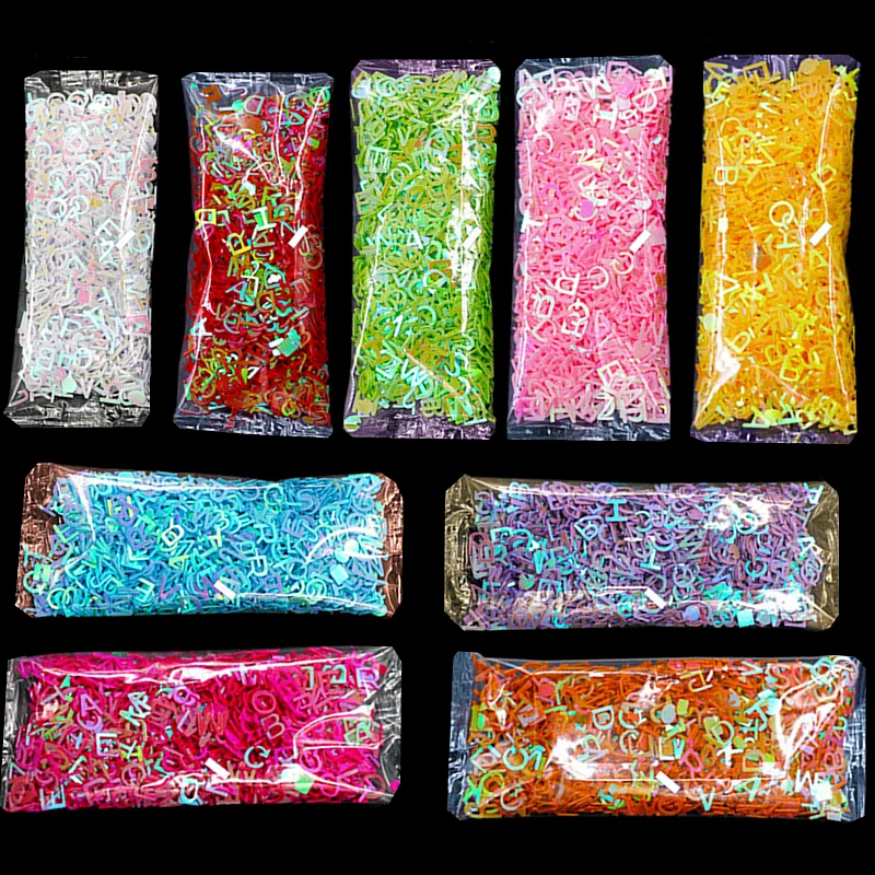 

1Pack Letter Sequins Nail Art Decoration Mold Filling Tools Diy Uv Epoxy Resin Mold Accessories Filler Nail Art Decorate Tools