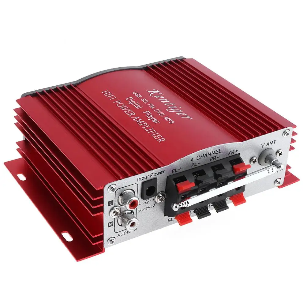 DC 12V HiFi авто стерео усилитель мощности Hi Fi цифровой аудио плеер Поддержка USB SD FM