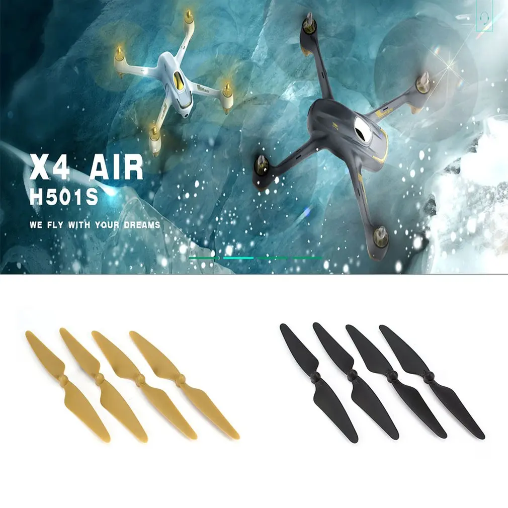 2 пары оригинальных лопастей пропеллера для Hubsan CW/CCW Запчасти H501S H501C H501A H501M 501