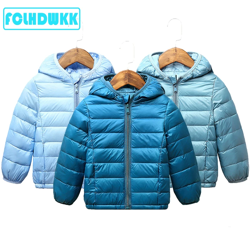 

2020 Winter Children Coat Autumn Kids Jacket Boys Outerwear Candy Color Coats Girls Clothes Lightweight Down Jacket Kid Clothing