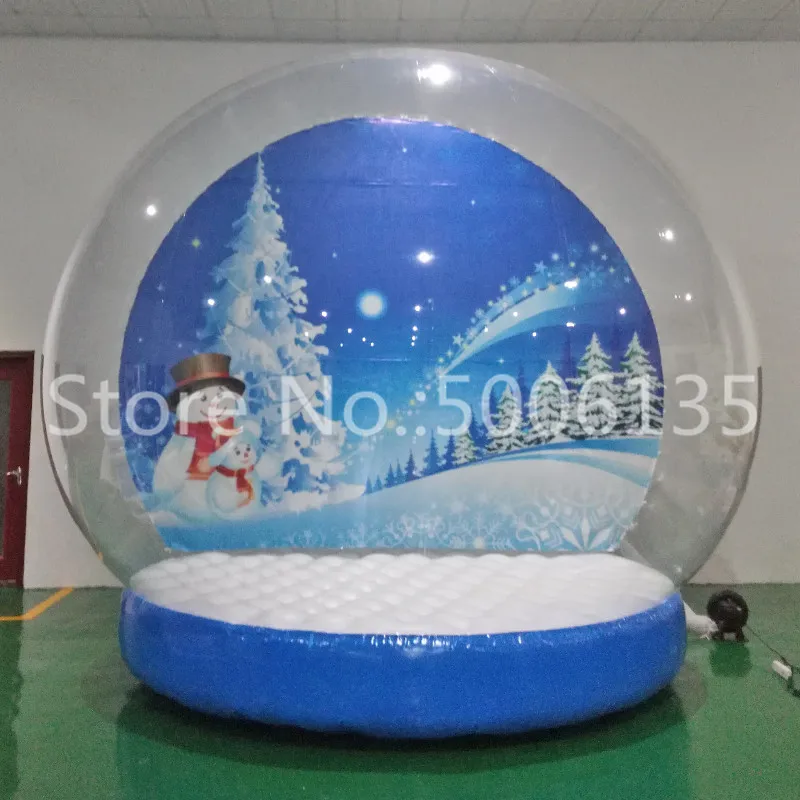 

Giant Snow Globe for Christmas Decoration Bubble Dome Tent Top Quality 2M/3M/4M Human Snow Globe For Christmas Advertising