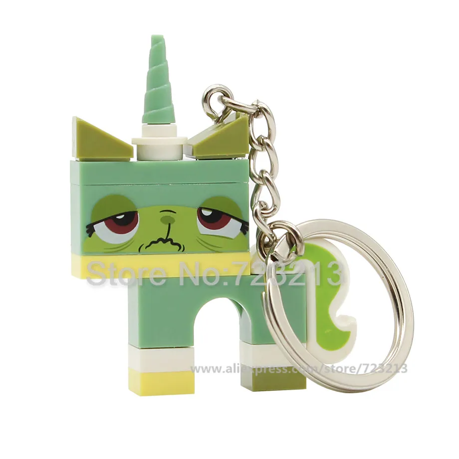 Kitty B Один мультфильм Кот История игрушек фильм волшебник OZ Брелок фигурка Барт Базз Лайтер строительные блоки модели игрушки - Цвет: Kitty B