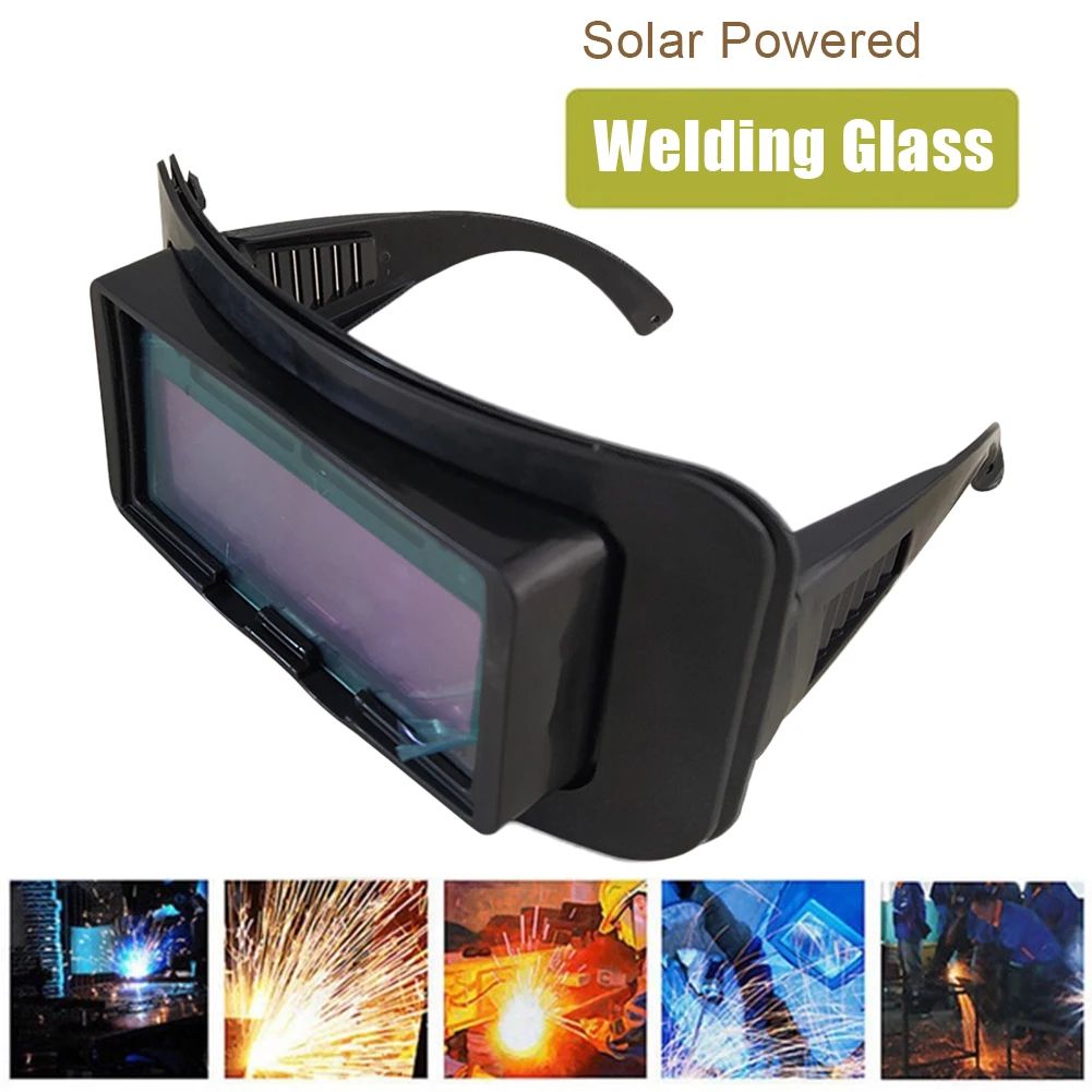 

Сварочные очки с автоматическим затемнением, шлем на солнечных батареях с защитой от ультрафиолета, для сварки, пайки, защиты очков