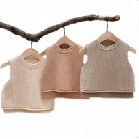 baby girls sweaters baby girl solid sleeveless pullover vest baby boys sweaters knit vest kids toddler autumn outerwear