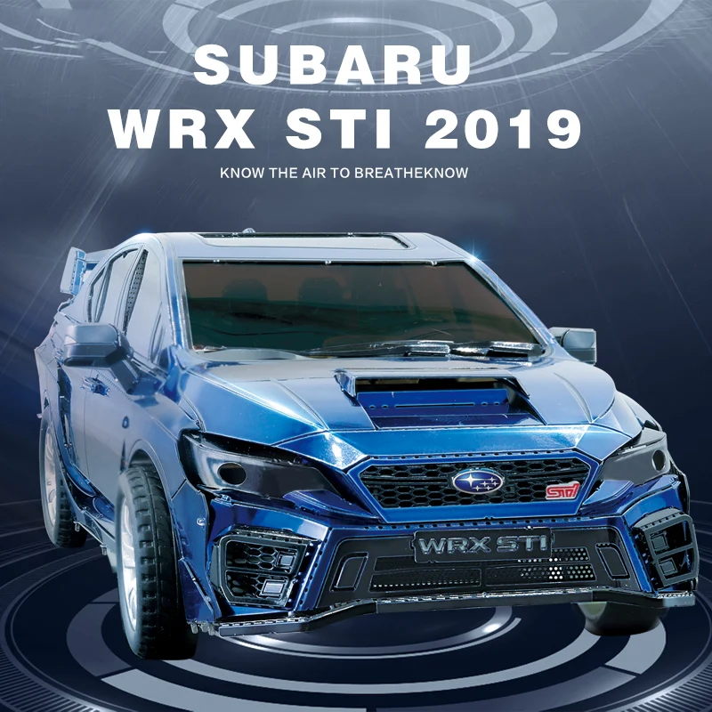 Металлические 3D Пазлы Железная Звезда Subaru WRX STI 2019 гоночный автомобиль