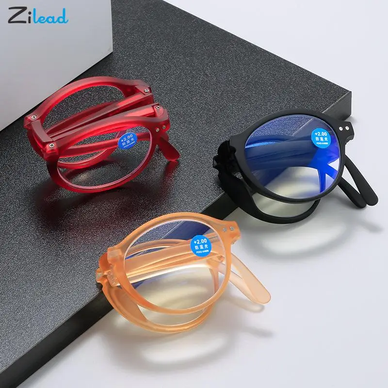 Zilead новые изысканные очки для чтения маленькие круглые с защитой от синего света