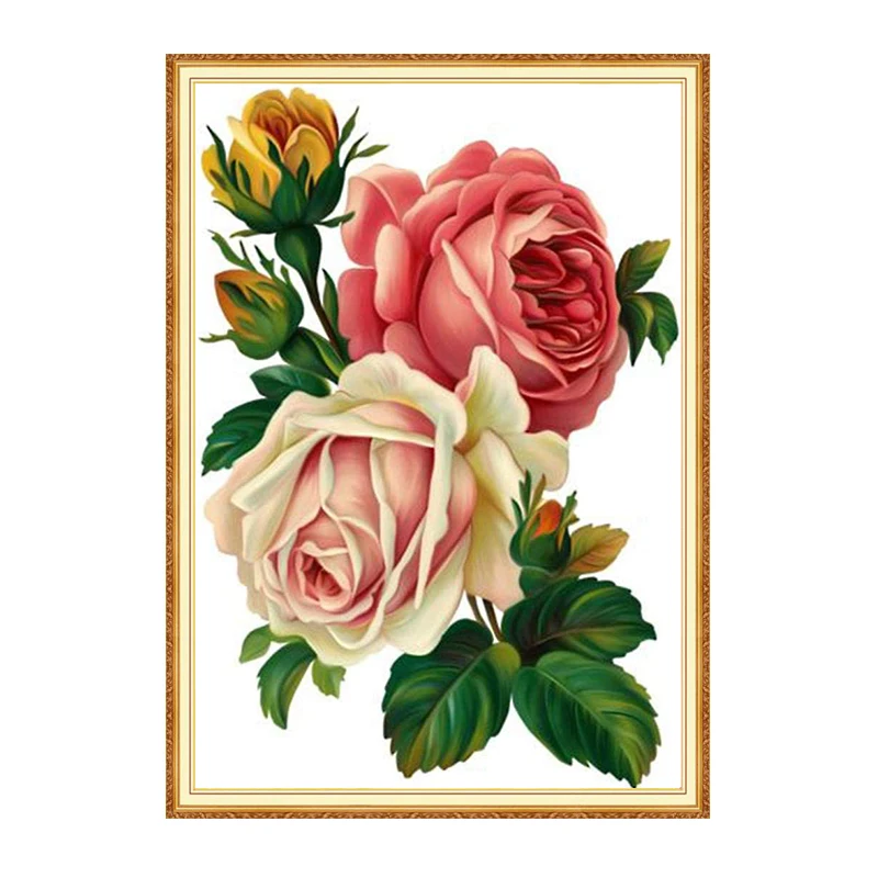 Meian Rose полный квадратный алмаз 5D DIY алмазное искусство 3D Алмазная Картина Вышивка
