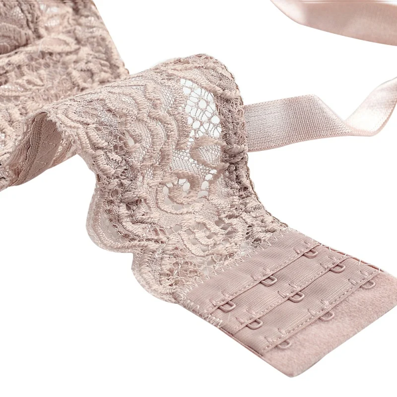 Женский бюстгальтер с вышивкой пуш ап без косточек нижнее белье размера