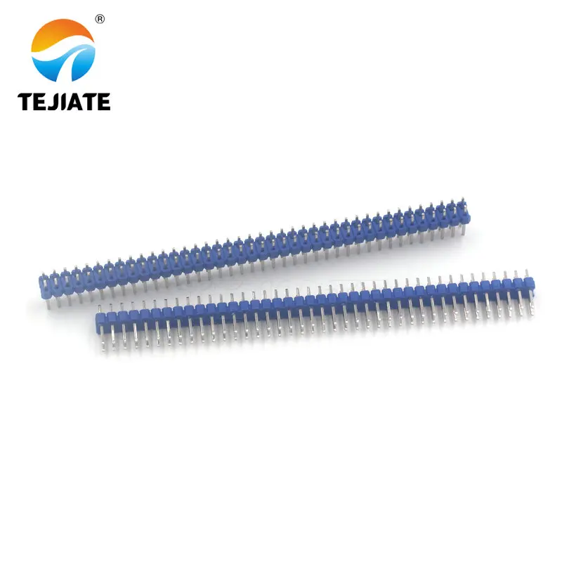 10 шт. двухрядные 2*40P прямые булавки медь расстояние между ногами 2 54 мм