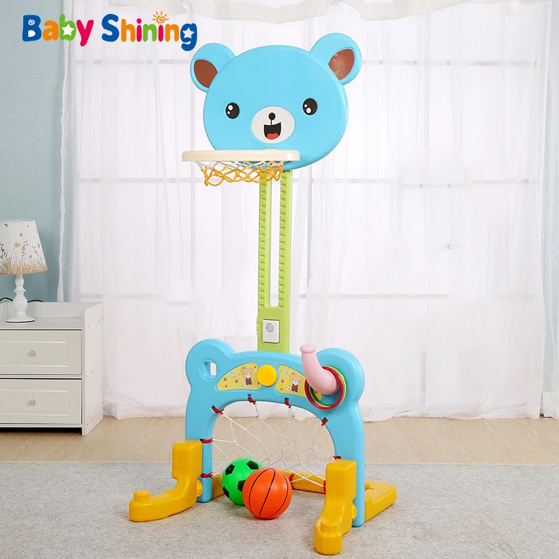 Маленьких детей яркая детская комната детские спортивные игры в одном стиле Три