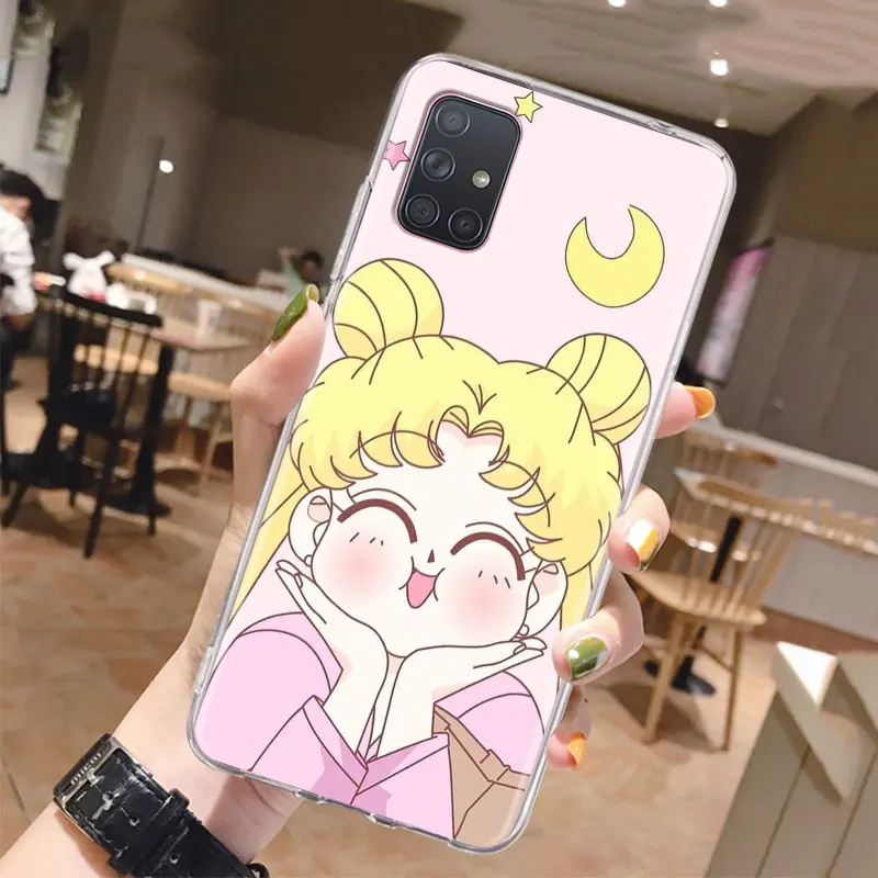 

Sailor Moon Anime Silicone Case for Samsung Galaxy A10 A10E A20E A30 A30S A40 A50 A70 A51 A71 5G A31 A41 Phone Case