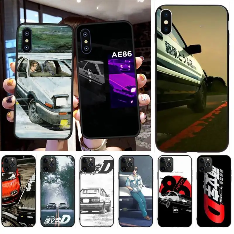 Модель телефона PENGHUWAN INITIAL D AE86 чехол для iPhone 11 pro XS MAX 8 7 6 6S Plus X 5S SE XR чехол|Бамперы| |