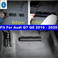 car accessories seat under heat floor air conditioning ac outlet dust plug grille cover kit for audi q7 q8 2016 2020 plastic