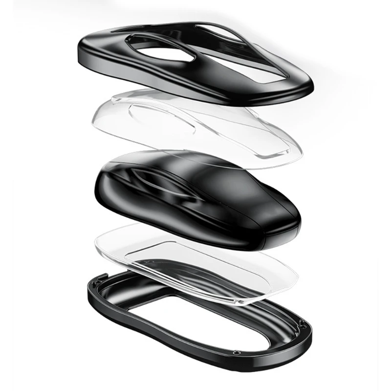 

T3ED Portable Car Key Cover for Tesla Model 3/S Model X/Y Fully Protection Case Bag Practical Automotive Accessories
