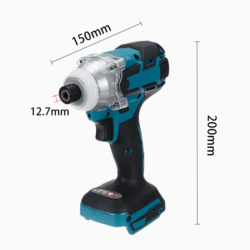 18V 520 N.m Cordless Electric Screwdriver Speed Brushless Impact Wrench Rechargable Drill Driver LED Light With Makita Battery |