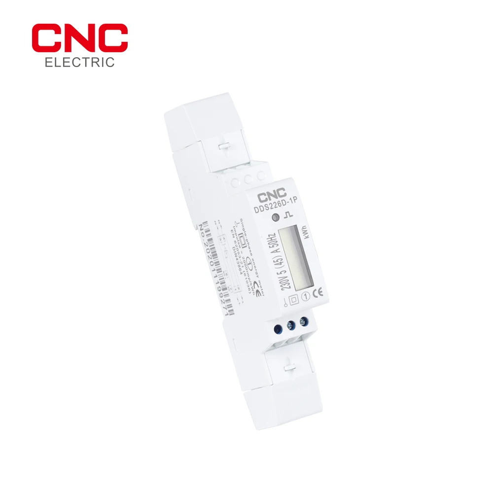 Однофазный измеритель энергии на Din-рейке CNC DDS226D-1P LCD 220 в 230 240 В 5(25)A 5(30)A 5(45)A AC |