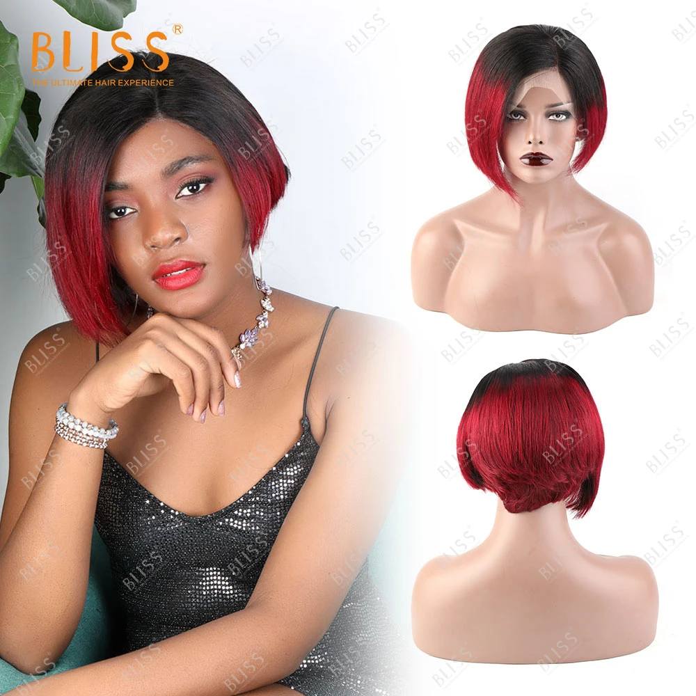 

Bliss 13x4 Lace Frontal Wigs Short Pixie Cut Human Hair Lace Front Wigs Brazilian Human Hair Wigs Short Lace Wig for Black Women