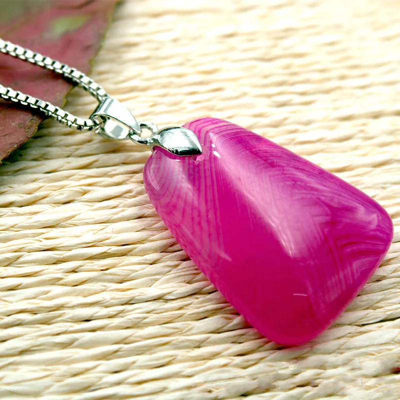 Натуральный разноцветный камень 30x20 мм Геометрическая подвеска ювелирные