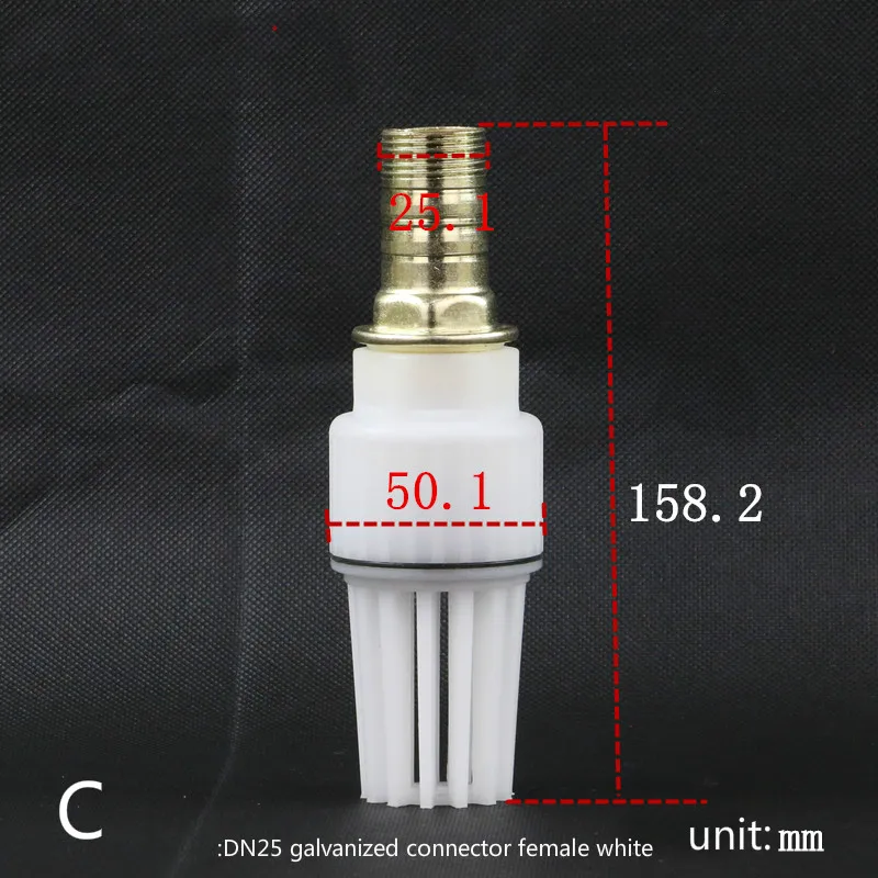 Пластиковый односторонний обратный клапан душевая головка пластиковый водяной