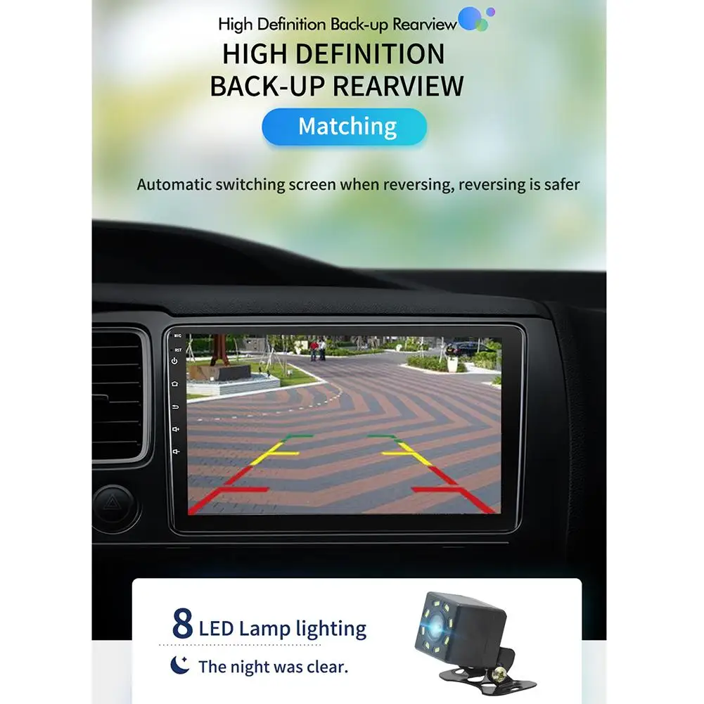 9/10.1in автомобильное радио с Bluetooth и GPS-навигацией Android 8 1 16 Гб памяти HD сенсорный