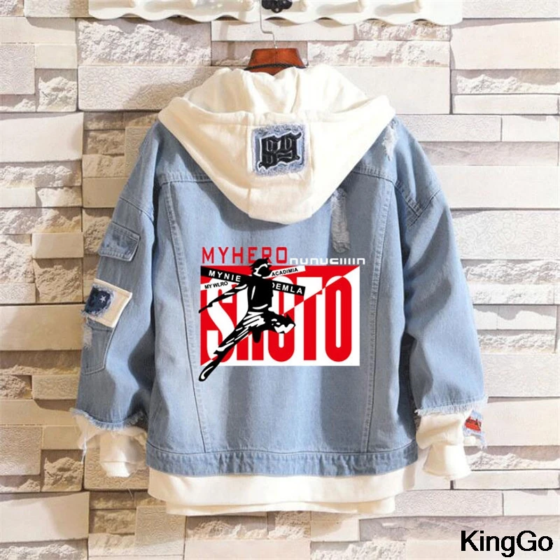 

Outwear Costume Denim Jacket Jeans Hoodie Girls Boys Jackets Coats for Blue Spring Jacket Women Men Hoodie Casual Printed Fate