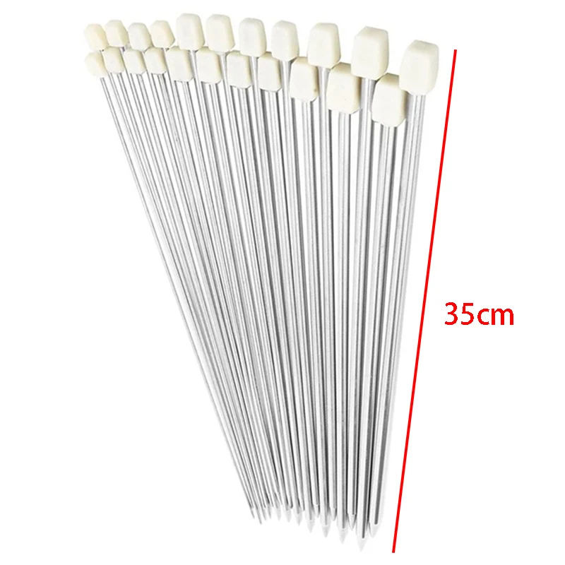 35 см одинарные заостренные спицы из нержавеющей стали инструмент для вязания