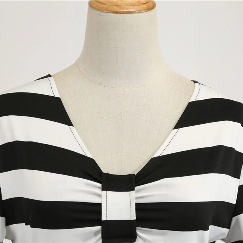 New Women Christmas Dress Vintage Big Swing Short Sleeves Work Party A-line Dresses VN 68 | Женская одежда