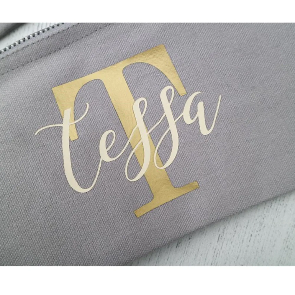 Персонализированная сумка для подружки невесты макияжа косметичка органайзер