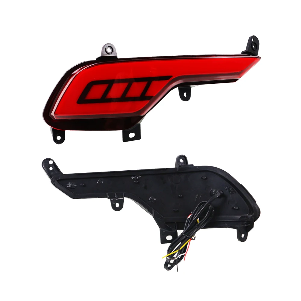 Трехфункциональная Светодиодная лампа для заднего бампера отражатель сигнал