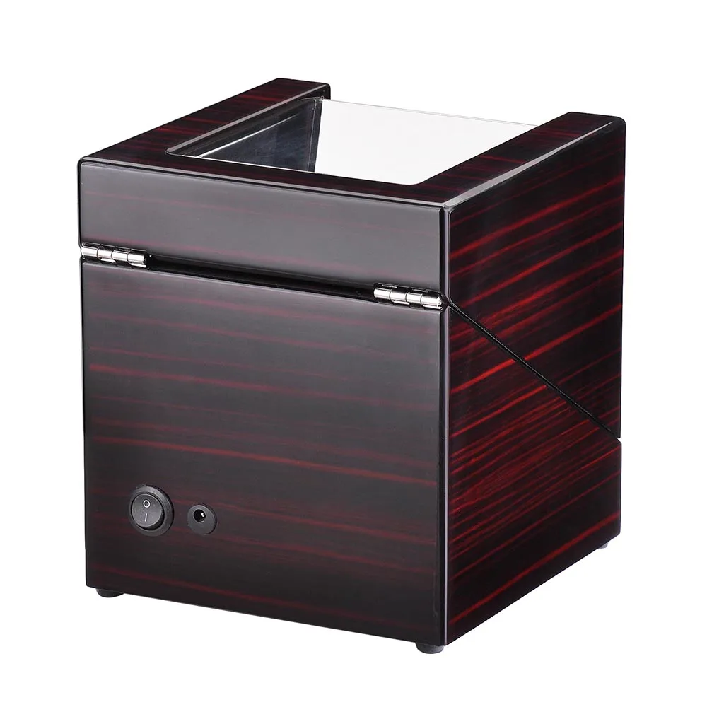 Yescom автоматический двойной намоточный дисплей коробка Вишневый Деревянный