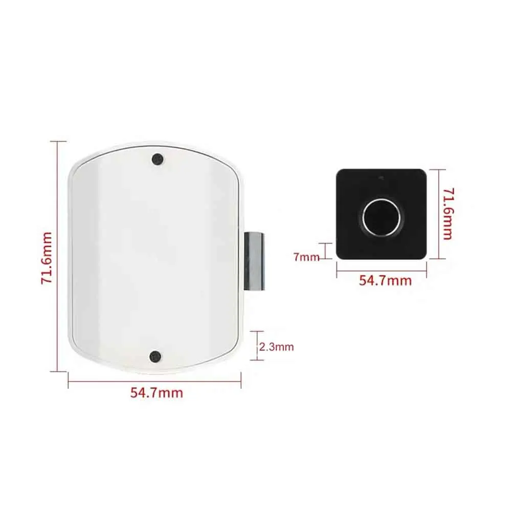 Keyless Security Door Lock Fingerprint Smart Padlock Quick Unlock Aluminum Alloy Metal for Wooden cabinet drawer storage box |