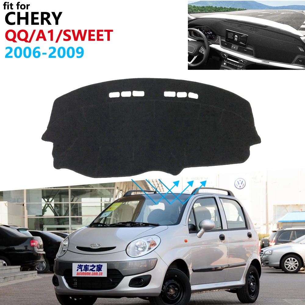Защитная накладка на приборную панель для Chery QQ A1 QQ3 QQ6 Sweet IQ MVM110 Kimo 2004 ~ 2012