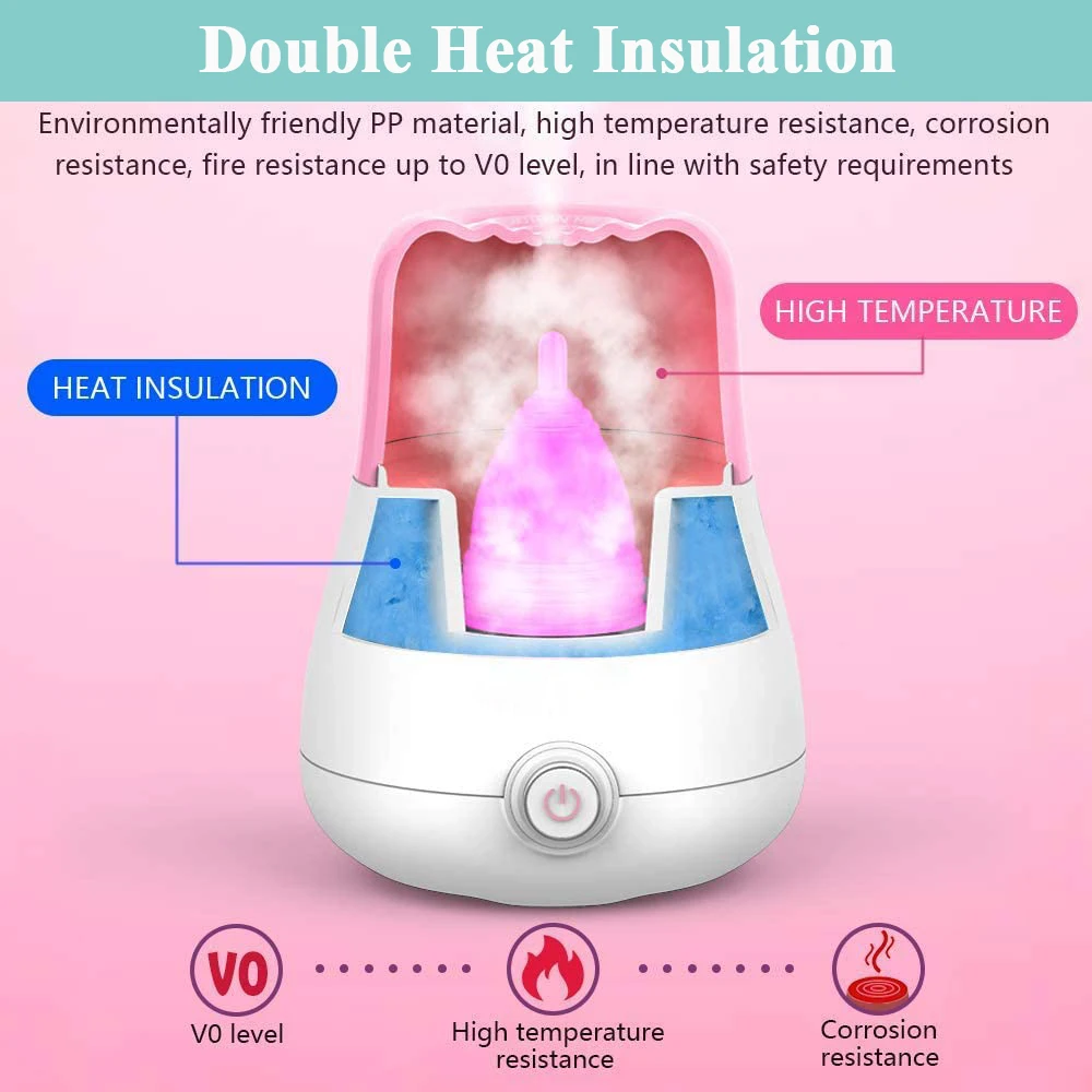 Sterilizer For Nail Art Nails Manicure Menstrual Cup High-Temperature Steamer Teat Steriliser Kills 99% of Viruses | Красота и